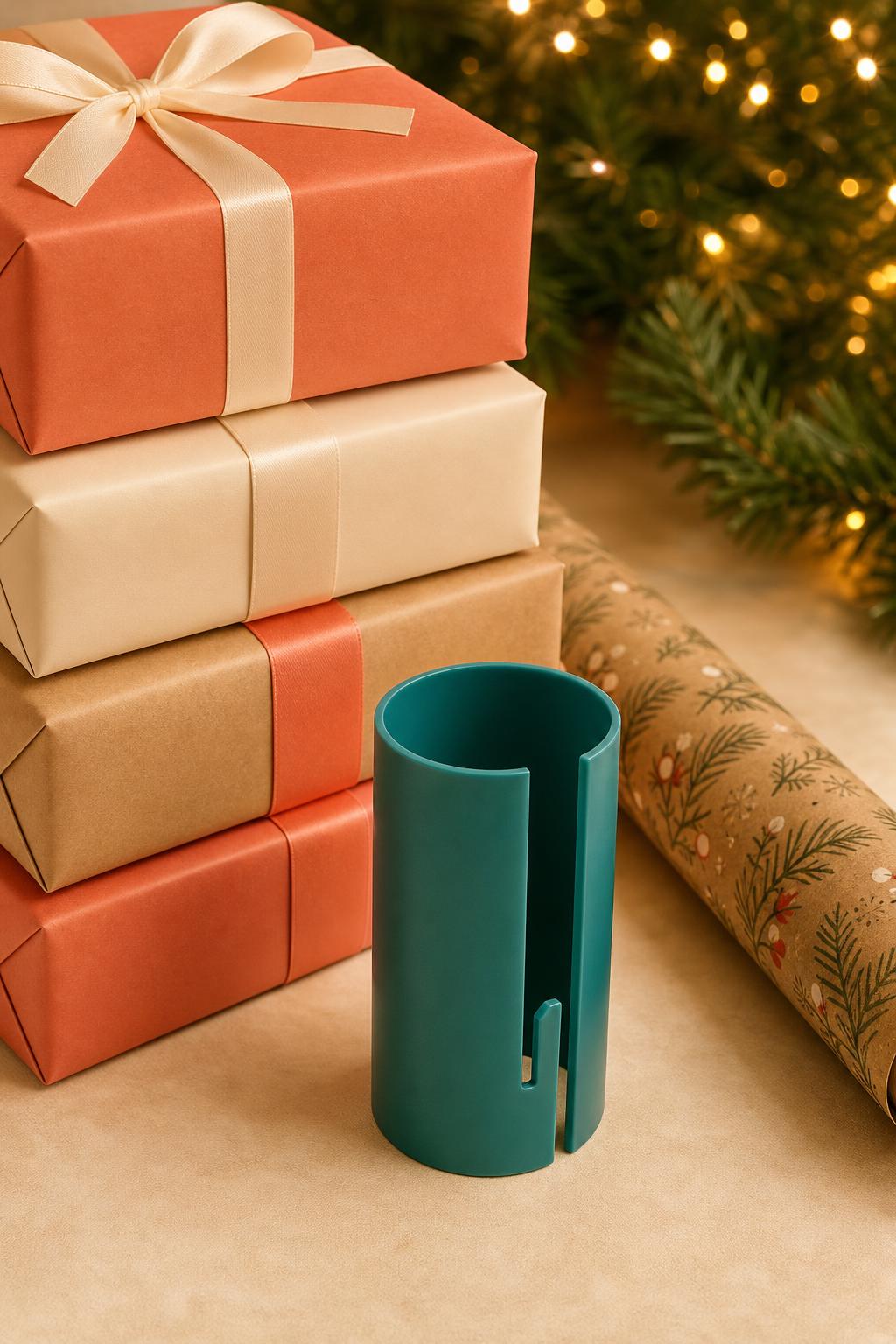 Regalos envueltos con bordes perfectos
